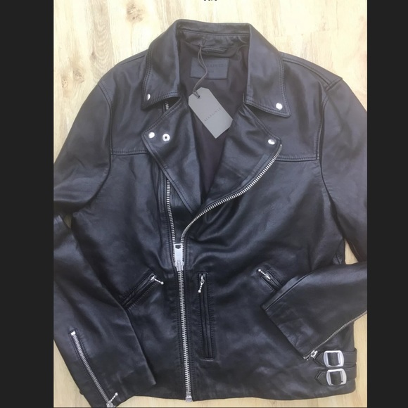 COPY - All Saints Large Leather Uni Motorcycle Jacket